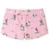 Kindershorts met trekkoord 104 lichtroze