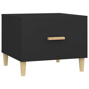 vidaXL Salontafel 50x50x40 cm bewerkt hout zwart