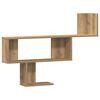 vidaXL Wandschap 100x15x70 cm bewerkt hout artisanaal eikenkleurig