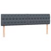 vidaXL Boxspring met matrassen fluweel donkergrijs 200x210 cm
