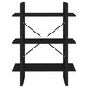vidaXL Boekenkast 80x30x105 cm bewerkt hout zwart