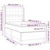 vidaXL Boxspring met matras kunstleer wit 100x200 cm