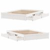 vidaXL Bedframe zonder matras massief grenenhout wit 135x190 cm