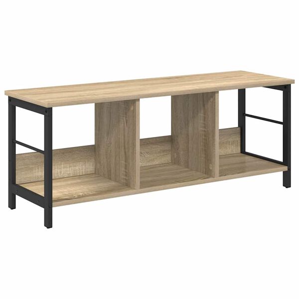 vidaXL Boekenkast Sonoma Eiken 102 x 32 x 40,5 cm Bewerkt hout