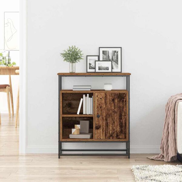 vidaXL Dressoir Oudhout 69 x 35 x 80 cm Bewerkt hout