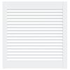 vidaXL Kastdeur met lamellen 61,5x59,4 cm massief grenenhout wit