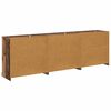 vidaXL Dressoirs 3 pcs Oud hout 210 x 35,5 x 67,5 cm Bewerkt hout