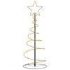 vidaXL LED-kerstboom 80 LEDs warm wit 120 cm