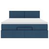 vidaXL Ottoman bed met matras 140x200cm stof blauw