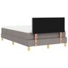 vidaXL LED Box Spring Bed met matras met LED Taupe 120 x 190 cm Stof