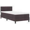 vidaXL Boxspringbed met matras Donkerbruin 100 x 200 cm Stof
