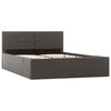 vidaXL Bedframe met opslag hydraulisch kunstleer grijs 120x200 cm