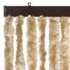 vidaXL Vliegengordijn 90x200 cm chenille beige