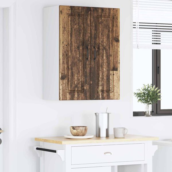 vidaXL Keukenkast met plank Oudhout 60 x 31 x 80 cm Bewerkt hout