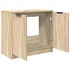 vidaXL Badkamer Kast Sonoma Eiken 64,5 x 33,5 x 59 cm Bewerkt hout