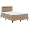 vidaXL Boxspringbed met matras Cappuccino 120 x 190 cm Kunstleer