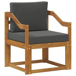 vidaXL Tuinbank Massief Acaciahout en Polyester Naturel