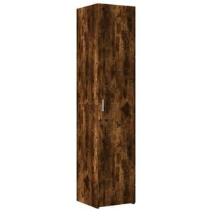 vidaXL Hoge kast 40x42,5x185 cm bewerkt hout gerookt eikenkleurig