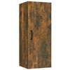 vidaXL Wandkast 34,5x34x90 cm bewerkt hout gerookt eikenkleurig