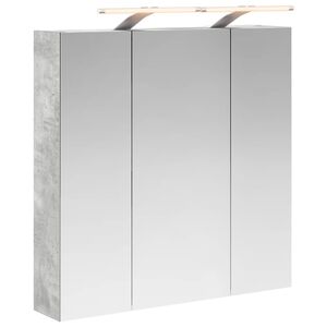 vidaXL Badkamer spiegelkast Beton Grijs 70 x 14,5 x 70 cm Bewerkt hout