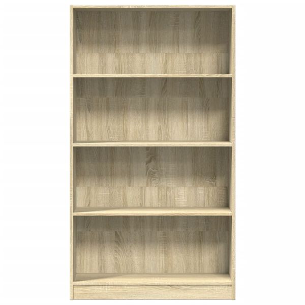 vidaXL Boekenkast 80x24x143 cm bewerkt hout sonoma eikenkleurig