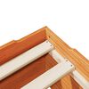 vidaXL Bedframe zonder matras stapelbaar wasbruin 100x200 cm hout