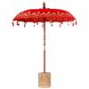 vidaXL Balinese parasol met basis Rood 185 x 185 x 260 cm