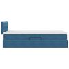 vidaXL Opslag bed met matras Donkerblauw 100 x 200 cm Fluweel