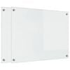 vidaXL Keukenachterwand 2 st Transparant 80 x 60 cm gehard glas