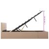 vidaXL Bedframe met opslag hydraulisch kunstleer cappuccino 160x200 cm