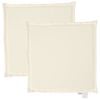 vidaXL Tuinzitkussens 2 st vierkant 45x45x2 cm cr&egrave;mekleurig