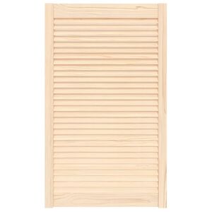 vidaXL Kastdeur met lamellen 99,3x59,4 cm massief grenenhout