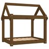 vidaXL Hondenmand 71x55x70 cm massief grenenhout honingbruin