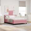 vidaXL Boxspringbed met matras Roze 190 x 140 cm Fluweel