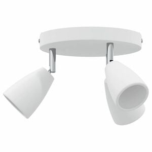 vidaXL Plafondspot met schijnwerpers Wit 19 x 19 x 14,5 cm Metaal