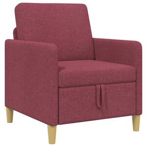 vidaXL Bank met opslag Wijnrood 72 x 78 x 87 cm Polyester