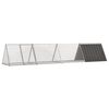 vidaXL Konijnenhok 403,5x80,5x71 cm gegalvaniseerd staal antraciet