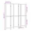 vidaXL Kamerscherm met 5 panelen massief paulowniahout donkerbruin