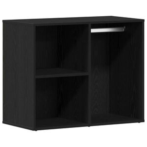 vidaXL Cosmetiek kast Zwart Eiken 80 x 40 x 65 cm Bewerkt hout