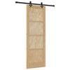 vidaXL Schuifdeur ORKDAL Naturel 73,5 x 211 cm Massief grenenhout