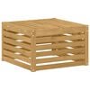 vidaXL Buiten Voetenbank Massief Acaciahout Wit 59 x 59 x 37 cm