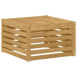 vidaXL Buiten Voetenbank Massief Acaciahout Wit 59 x 59 x 37 cm