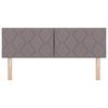 vidaXL Hoofdbord met hoofdeinde Taupe 160 cm Nep Leer