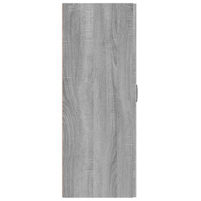 vidaXL Hangkast 69,5x34x90 cm bewerkt hout grijs sonoma eikenkleurig