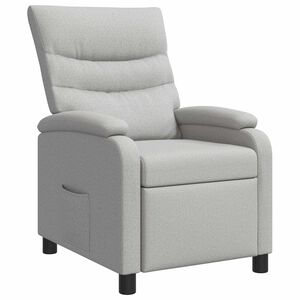 vidaXL Relaxfauteuil Wolkengrijs Stof