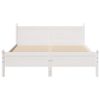 vidaXL Bedframe zonder matras massief grenenhout wit 160x200 cm
