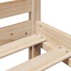 vidaXL Bed met boekenkast zonder matras massief grenenhout 135x190 cm