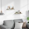 vidaXL Wandplanken 2 st Sonoma eiken 40x9x3 cm