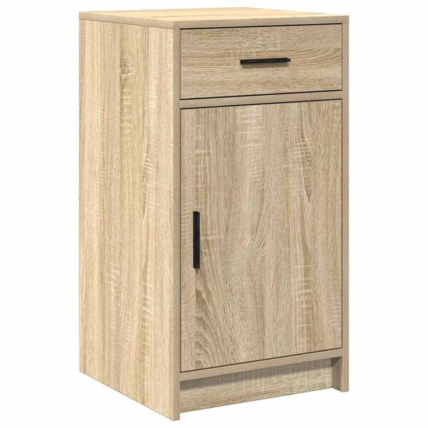 vidaXL Dressoir met lade Sonoma eiken 40 x 40,5 x 75 cm Bewerkt hout