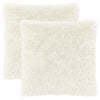 vidaXL Kussen 2 st HEERLEN Wit 55 x 55 cm PV Fleece